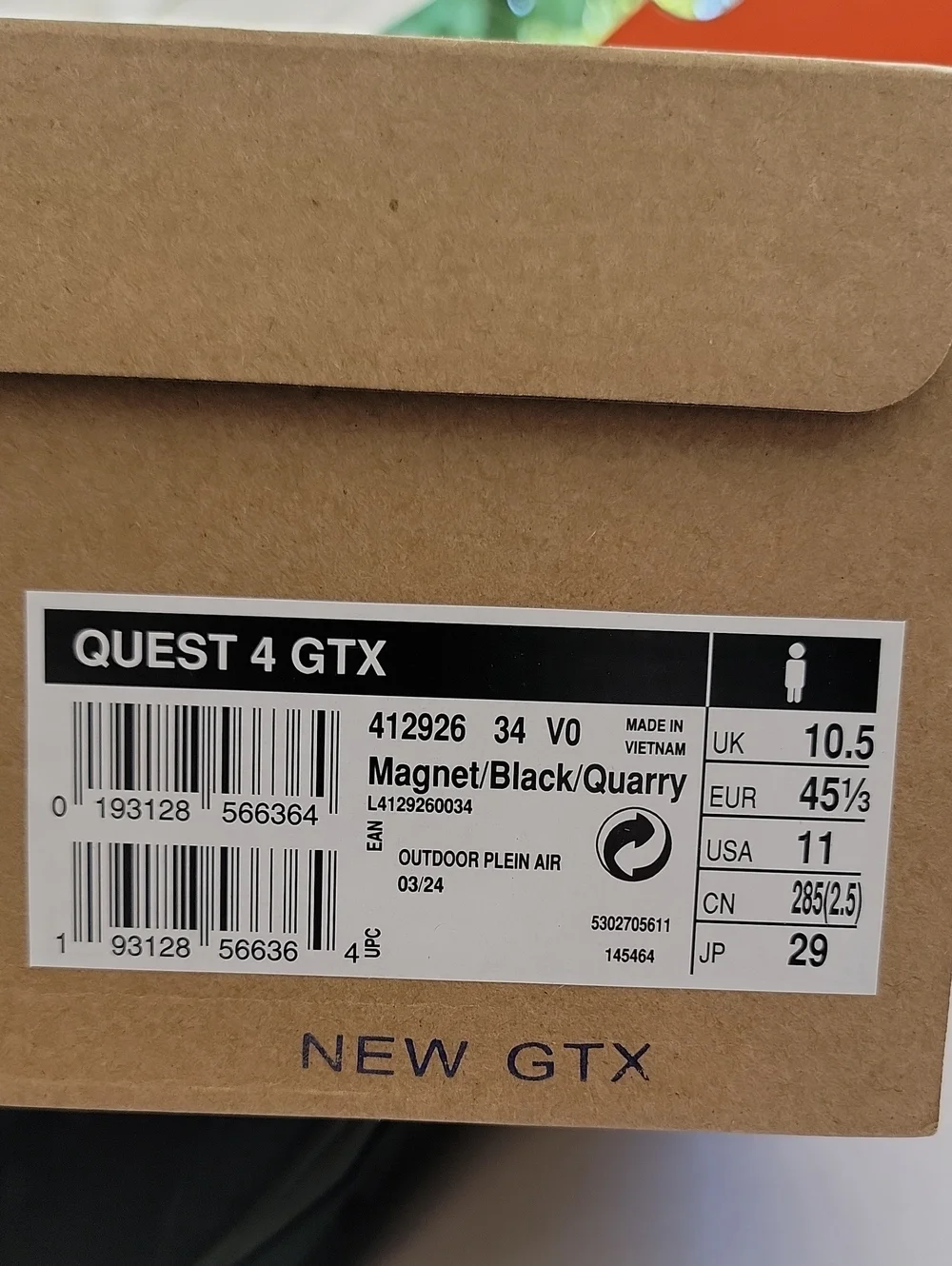 Salomon Quest 4 Gore-Tex Magnet/Black/Quarry Mens Contagrip Size 11 - Picture 8 of 8